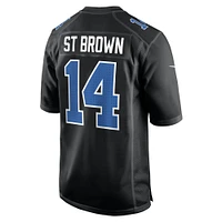 Maillot Nike Amon-Ra St. Brown Carbon Black Detroit Lions Fashion pour homme