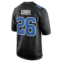 Men's Nike Jahmyr Gibbs Carbon Black Detroit Lions Fashion Jersey