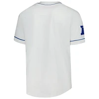 Men's Starter  White Detroit Lions Relay Full-Button Baseball Jersey