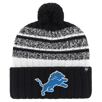 Bonnet tricoté à revers avec pompon Detroit Lions Tavern '47 pour homme