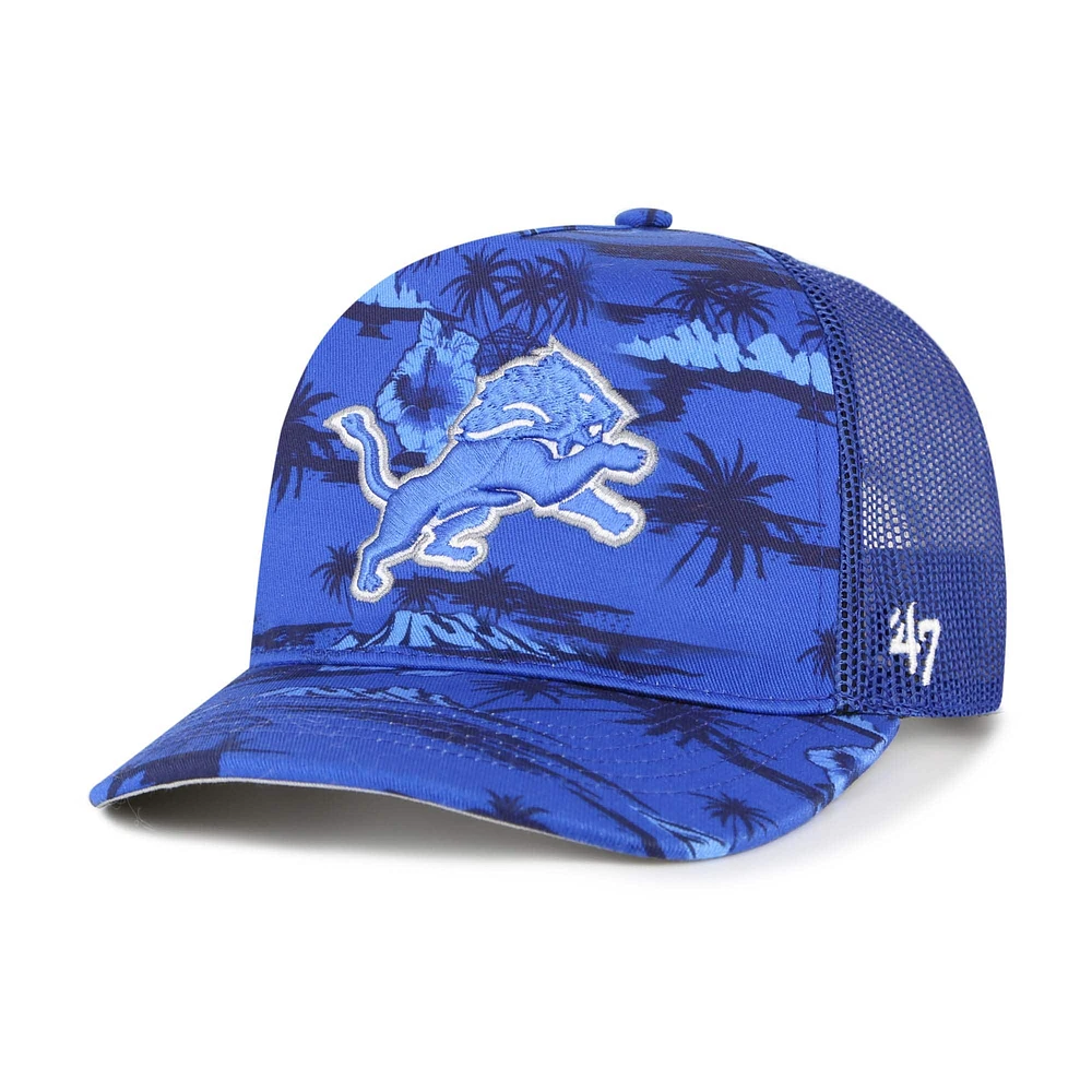 Casquette ajustable bleue « Fiji Trucker » des Lions de Détroit pour homme, modèle 1947
