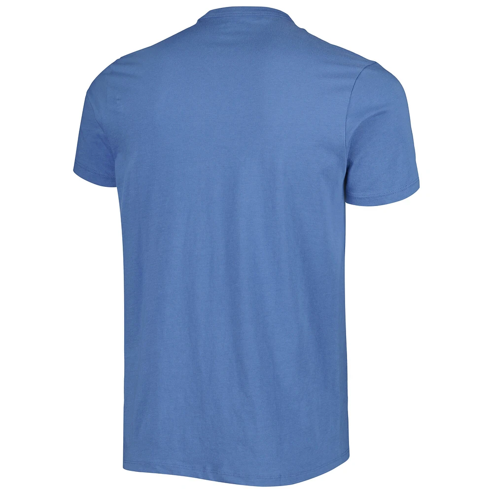 T-shirt '47 Blue Detroit Lions Wordmark Rider Franklin pour homme