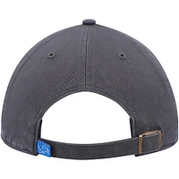 Men's '47 Charcoal Detroit Lions Secondary Clean Up Adjustable Hat
