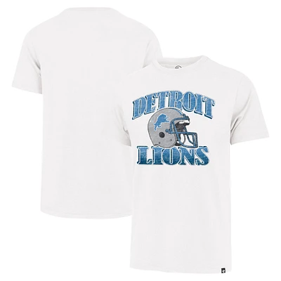 Men's '47 Cream Detroit Lions Overrun Franklin Throwback T-Shirt