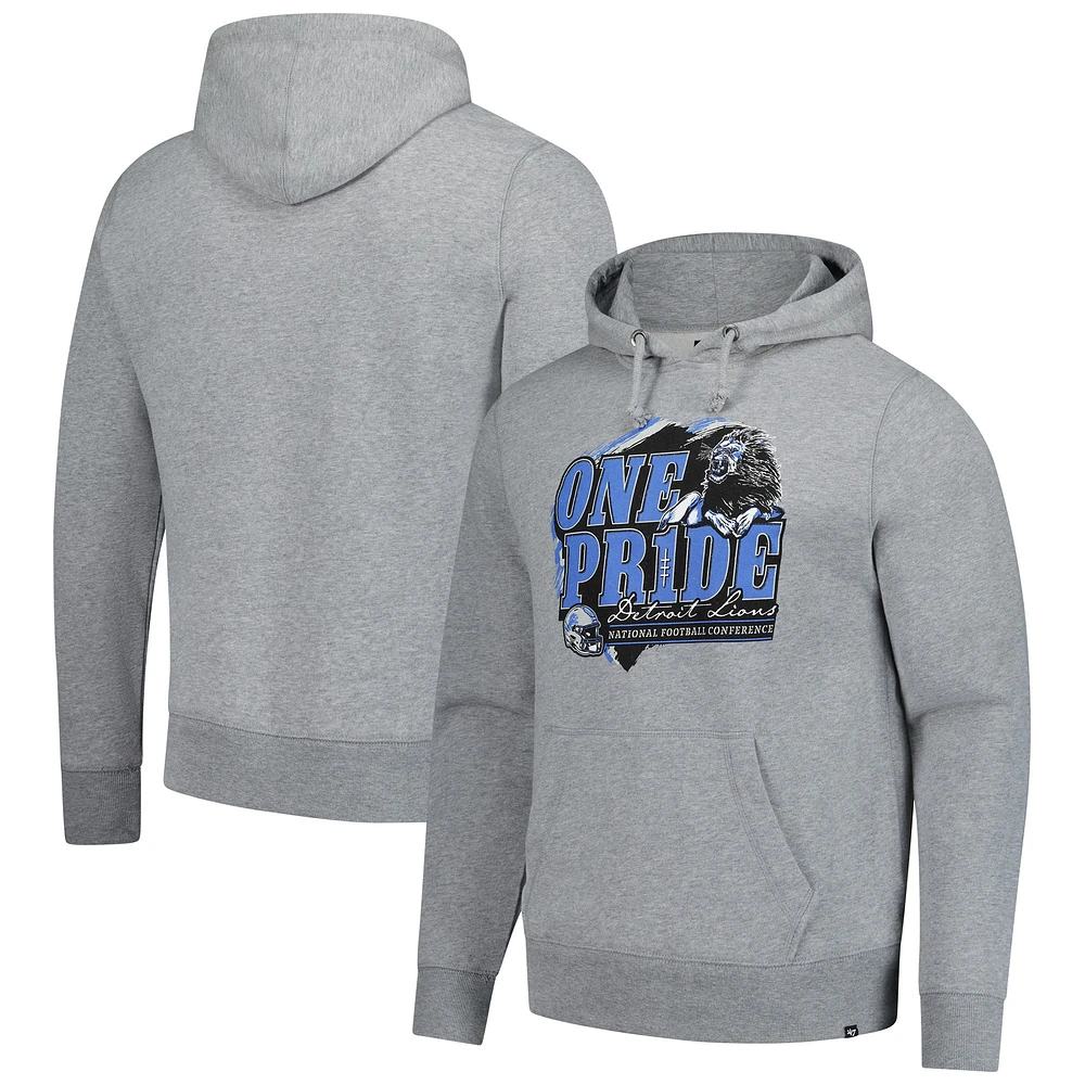 Sweat à capuche gris Detroit Lions Regional Headline pour homme '47