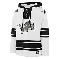 Sweat à capuche blanc Detroit Lions After Image Superior Lacer pour homme '47