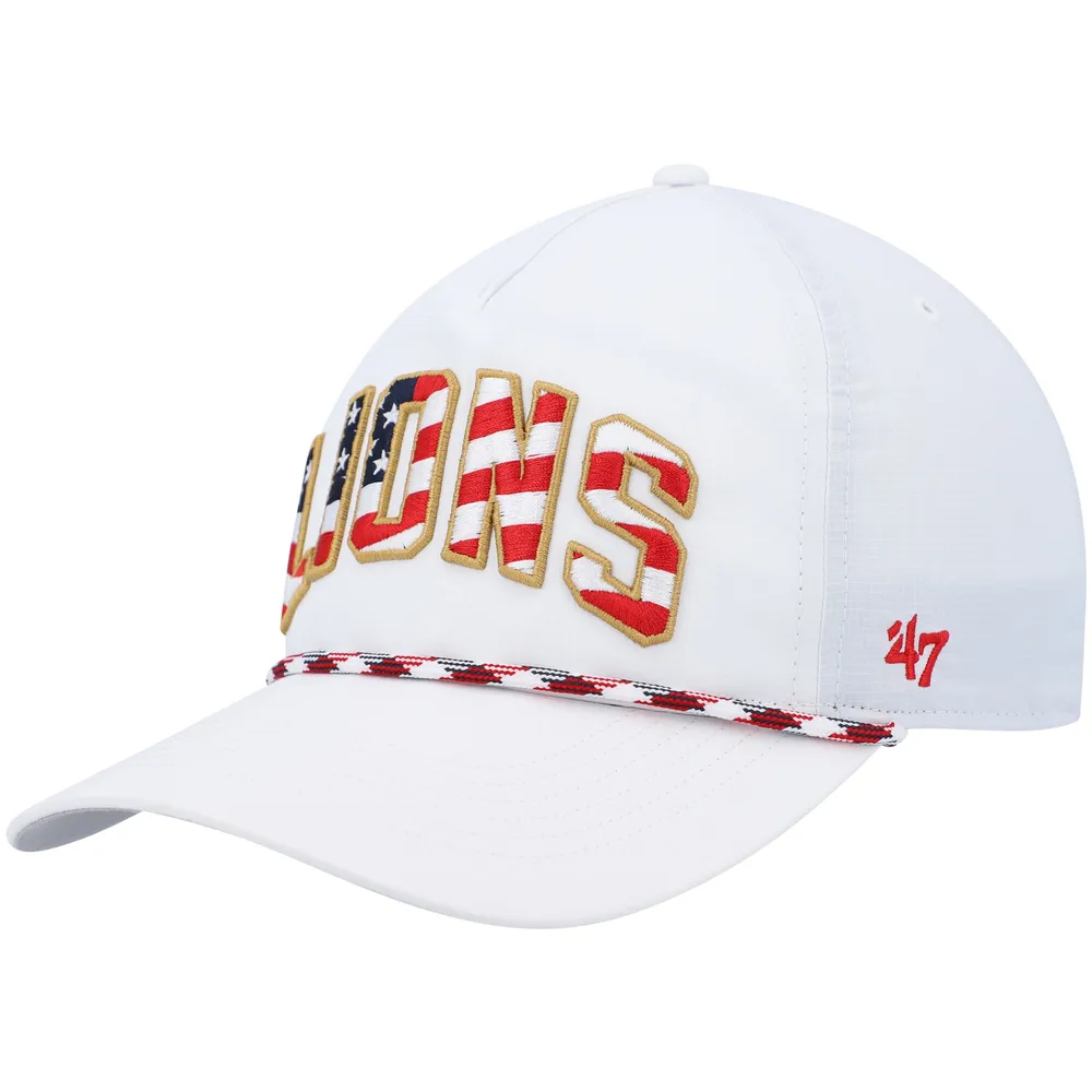 Lids Detroit Lions '47 Hitch Stars and Stripes Trucker Adjustable Hat -  White