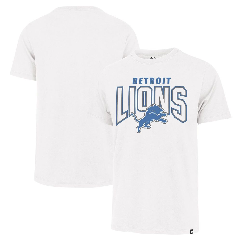 Men's '47 White Detroit Lions Restart Franklin T-Shirt