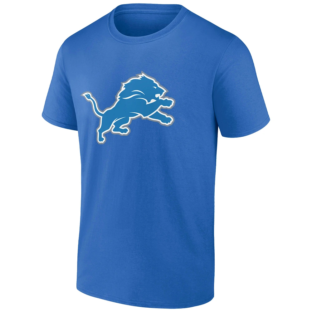 T-shirt bleu pour homme Aidan Hutchinson avec nom et numéro de joueur des Lions Detroit