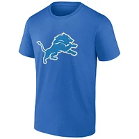 T-shirt bleu pour homme Aidan Hutchinson avec nom et numéro de joueur des Lions Detroit