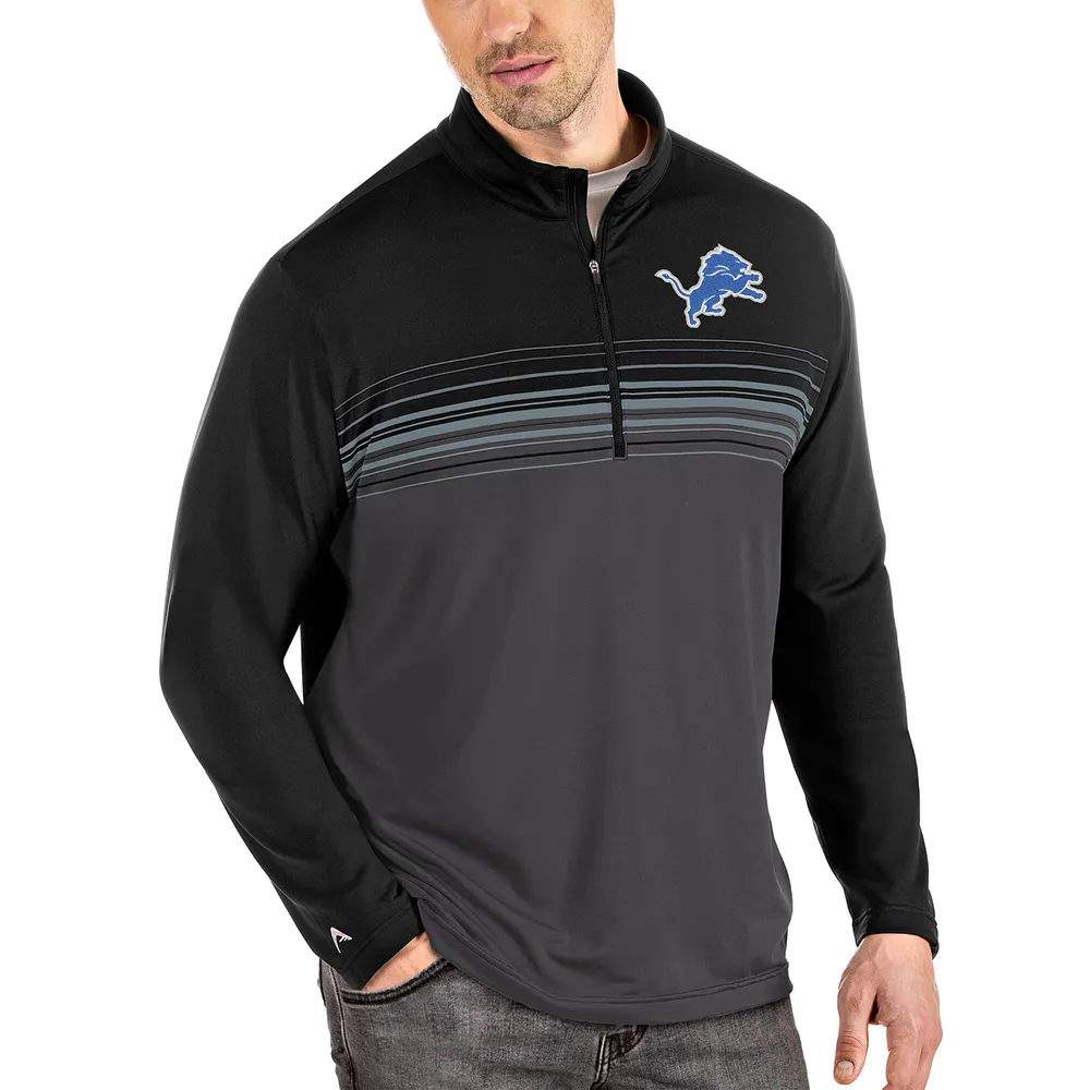 Antigua Women's Detroit Lions Fortune Grey Pullover Jacket