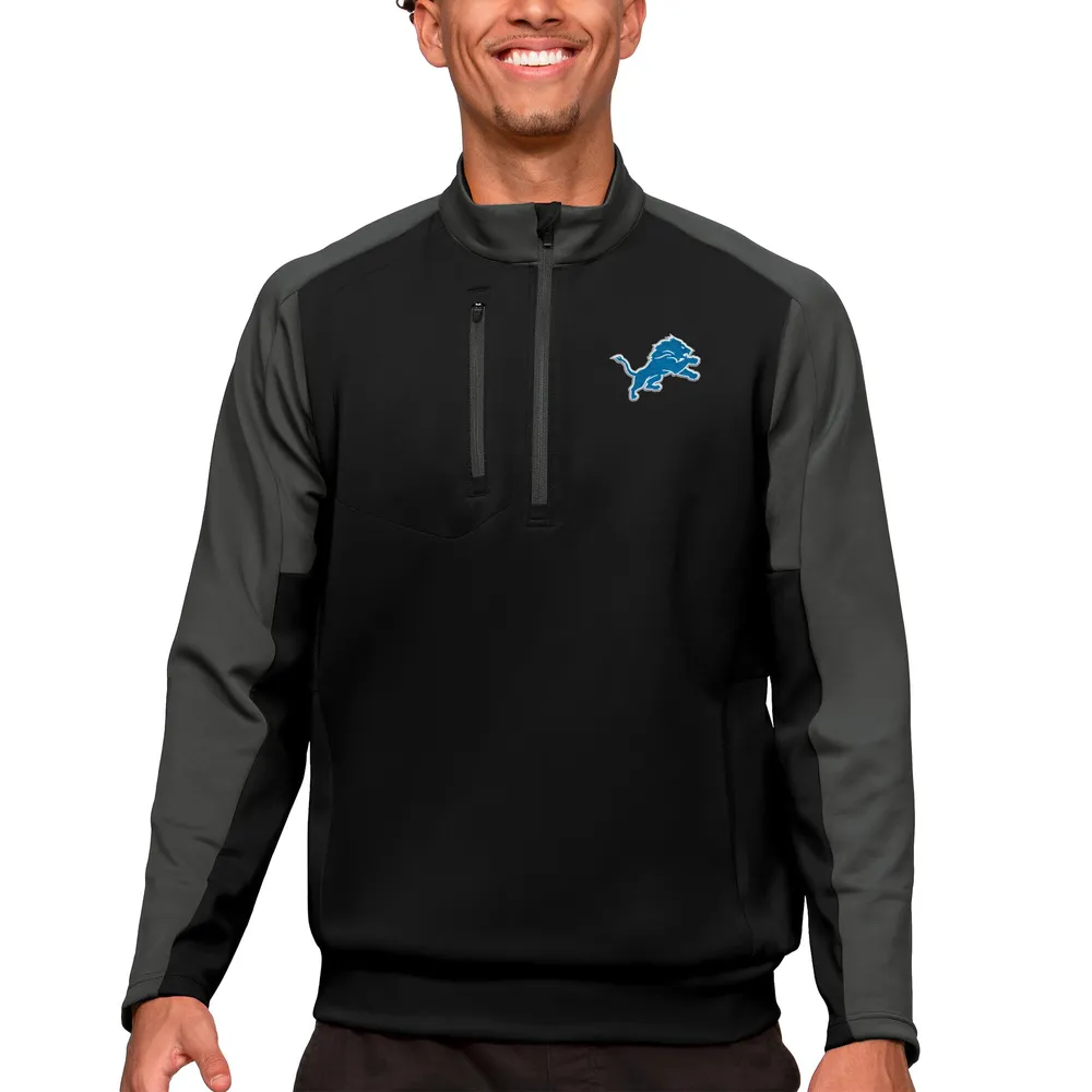 Lids Detroit Lions Antigua Team Quarter-Zip Pullover Top