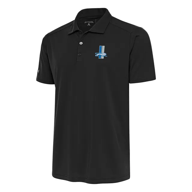 Women's Antigua Charcoal Detroit Lions Compass Polo