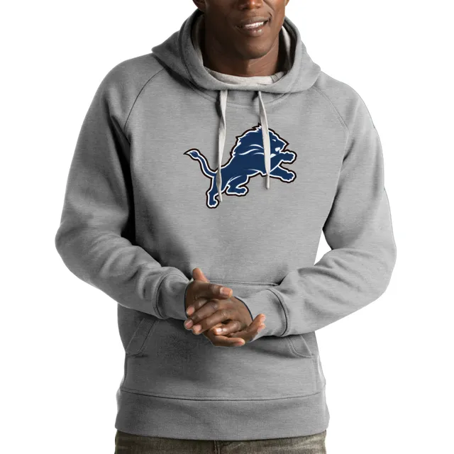 Women's Antigua Blue Detroit Lions Victory Pullover Hoodie