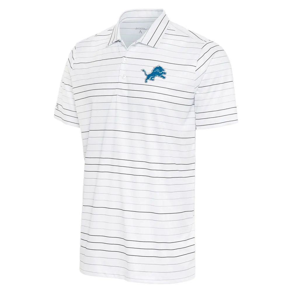 Detroit Lions Striped Polyester Polo