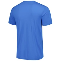 Ensemble de nuit pour hommes Concepts Sport bleu/gris Detroit Lions Vector T-shirt et pantalon en flanelle