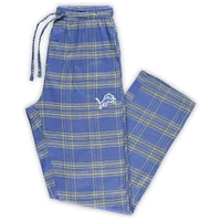 Men's Concepts Sport Blue/Silver Detroit Lions Big & Tall Ultimate Sleep Pant