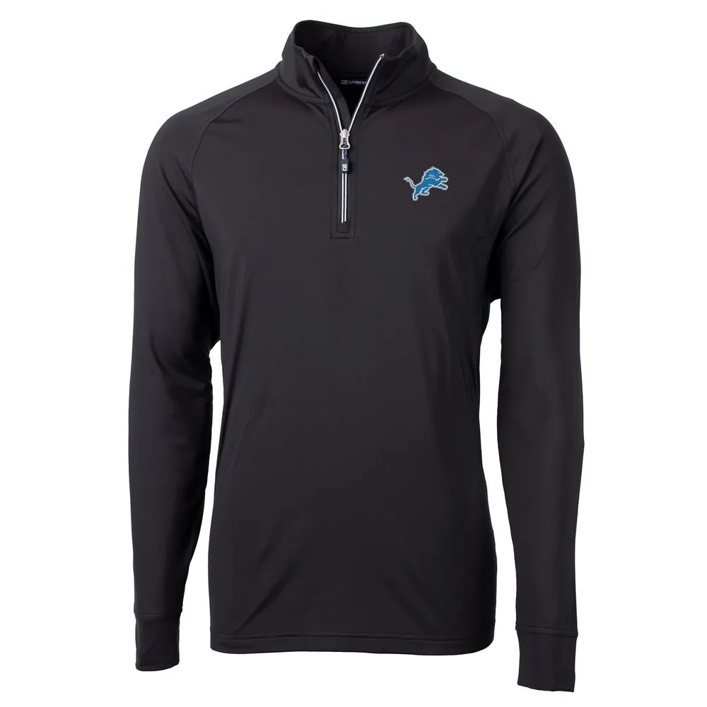 Lids Detroit Lions Cutter & Buck Big Tall Adapt Eco Knit Quarter-Zip  Pullover Jacket - Black