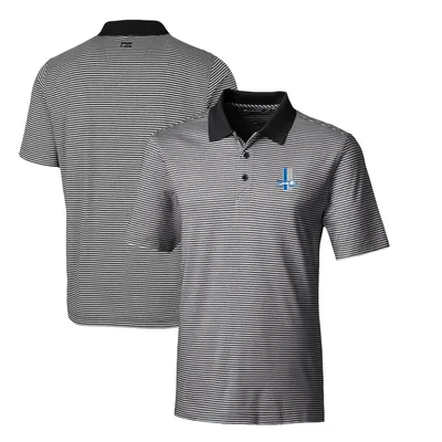 Detroit Lions Cutter & Buck Throwback Logo Forge Tonal Stripe Stretch Polo