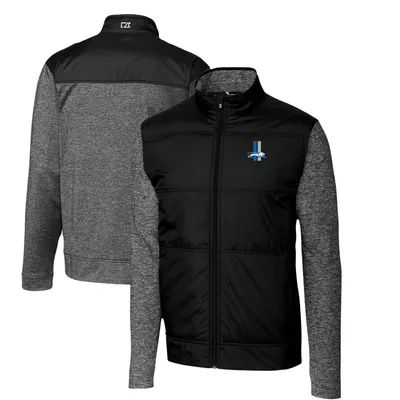 Men's Cutter & Buck Heather Gray/Heather Charcoal Detroit Lions