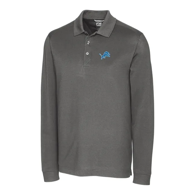 Lids Detroit Lions Tommy Hilfiger Rugby Long Sleeve Polo - Gray