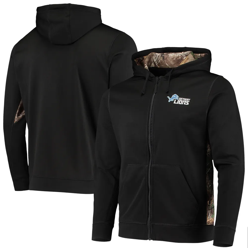 Men's Dunbrooke Realtree Camo Detroit Lions Trophy Tech Fleece Full-Zip  Hoodie