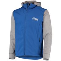 Men's Dunbrooke Blue/Gray Detroit Lions Alpha Full-Zip Jacket