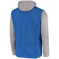 Men's Dunbrooke Blue/Gray Detroit Lions Alpha Full-Zip Jacket