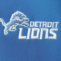 Men's Dunbrooke Blue/Gray Detroit Lions Big & Tall Alpha Full-Zip Hoodie Jacket