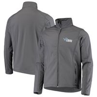 Men's Dunbrooke Charcoal Detroit Lions Sonoma Softshell Full-Zip Jacket