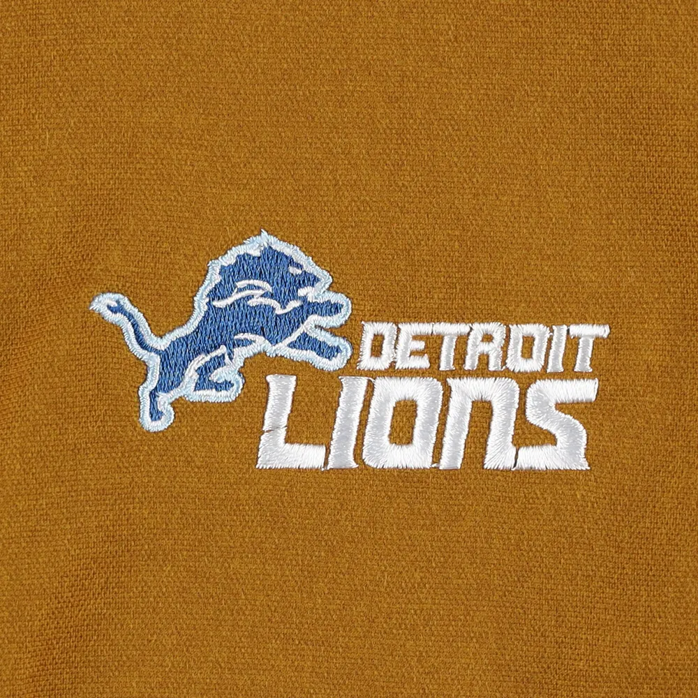 Dunbrooke Tan Detroit Lions Journey Workwear Veste à glissière pleine longueur pour homme