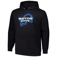 Men's Fanatics Black Detroit Lions Motor City Pullover Hoodie