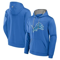 Sweat à capuche bleu Detroit Lions Defender Fanatics pour homme