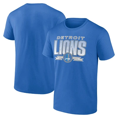 Men's Fanatics Blue Detroit Lions Fading Out T-Shirt