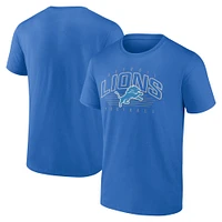 Men's Fanatics Blue Detroit Lions Line Clash T-Shirt