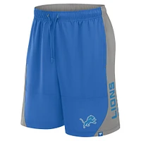 Men's Fanatics Blue Detroit Lions No Defense Shorts