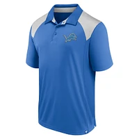 Polo primaire Fanatics Blue Detroit Lions pour hommes