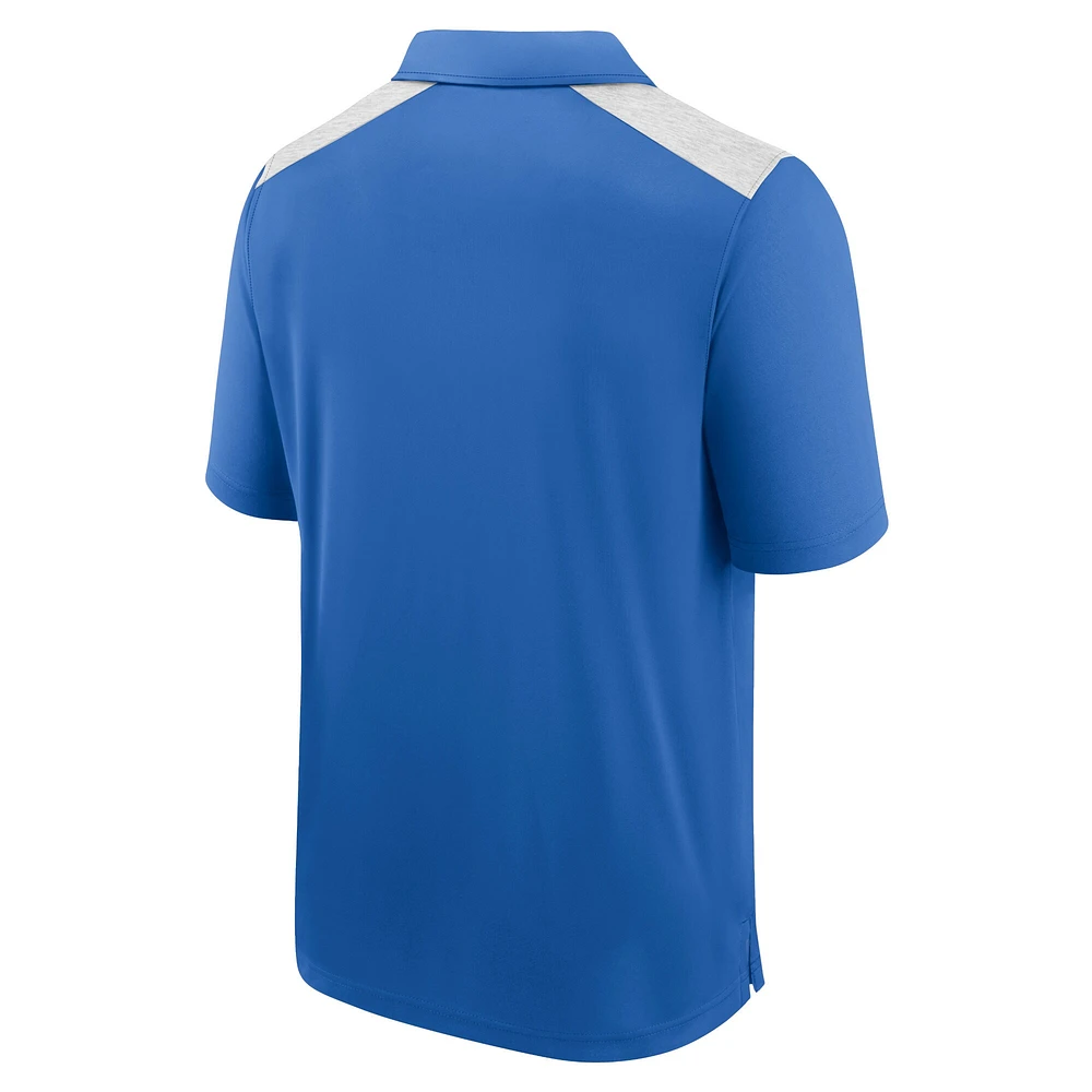 Polo primaire Fanatics Blue Detroit Lions pour hommes