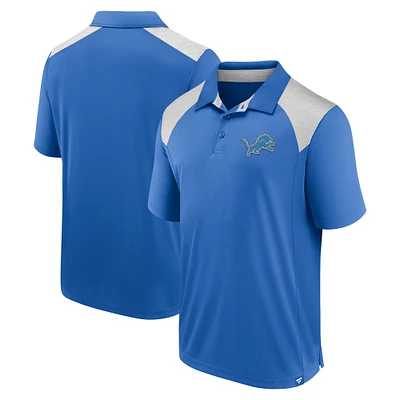 Polo primaire Fanatics Blue Detroit Lions pour hommes