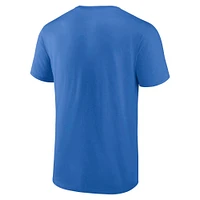 T-shirt Fanatics bleu pour homme avec arche de la victoire des Lions Detroit