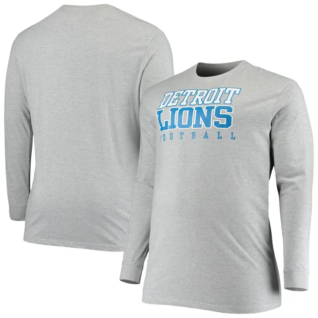 Lids Detroit Lions Fanatics Branded Logo Team Lockup Long Sleeve T-Shirt