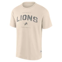 Men's Fanatics Cream Detroit Lions Elements Weathered Tonal Future Ground T-Shirt