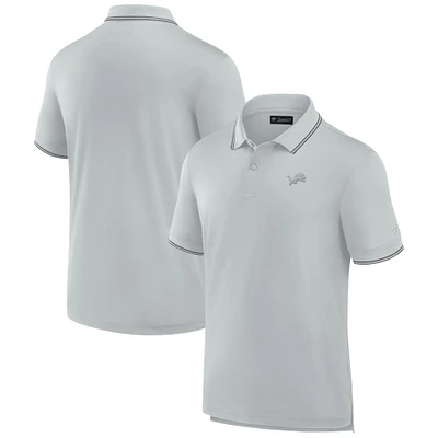 Men's Fanatics Gray Detroit Lions Front Office Pique Polo