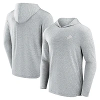 Men's Fanatics Gray Detroit Lions Front Office Tech Lightweight Hoodie T-Shirt