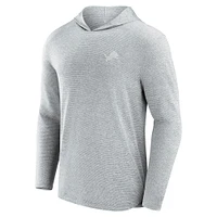 Men's Fanatics Gray Detroit Lions Front Office Tech Lightweight Hoodie T-Shirt