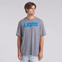 Men's Fanatics  Heather Gray Detroit Lions Tri-Blend T-Shirt