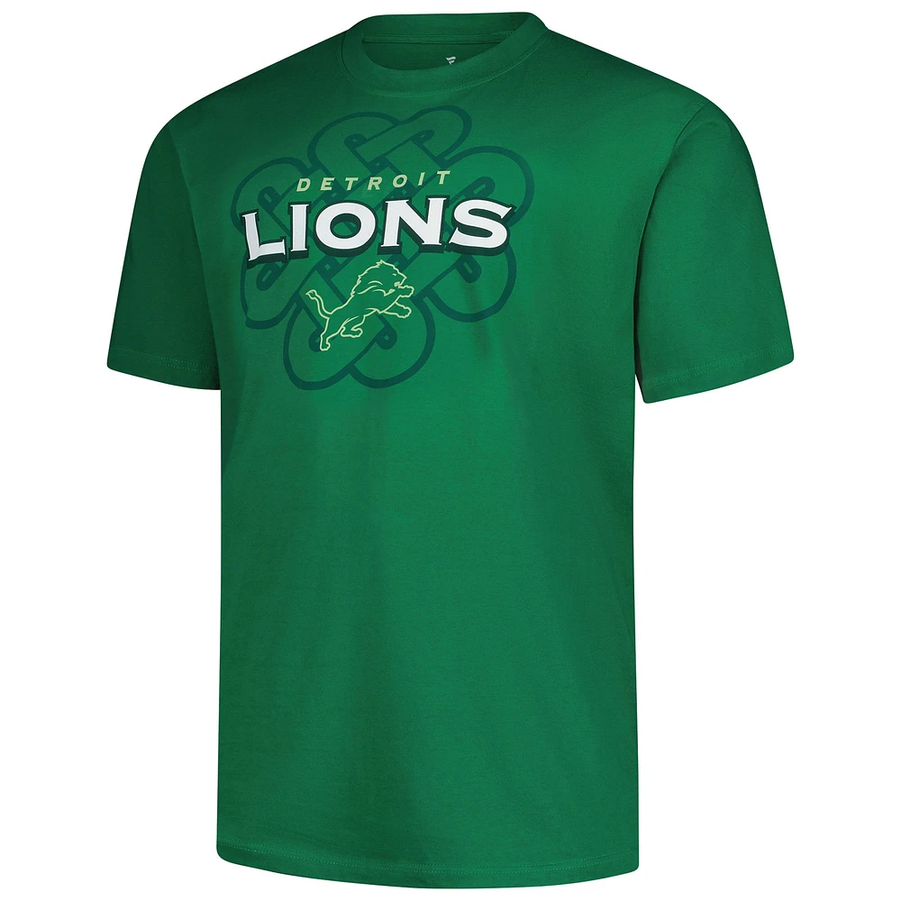 Men's Fanatics Kelly Green Detroit Lions Big & Tall Celtic T-Shirt