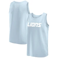 Men's Fanatics Light Blue Detroit Lions Elements Tank Top