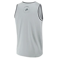 Men's Fanatics Silver Detroit Lions Elements Future Ground Jersey Tank Top