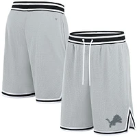 Short Fanatics pour homme Detroit Lions Elements Future Ground Silver